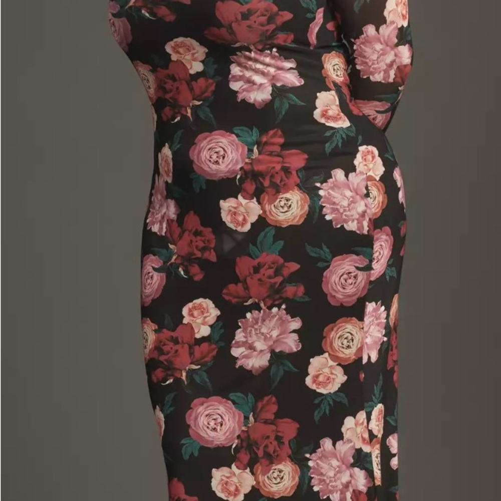 AFRM Anthropologie Black Floral Long Sleeve Dress - Picture 6 of 6